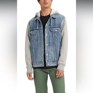 Levi's Men's Hybrid Hoodie Trucker Jean Jacket